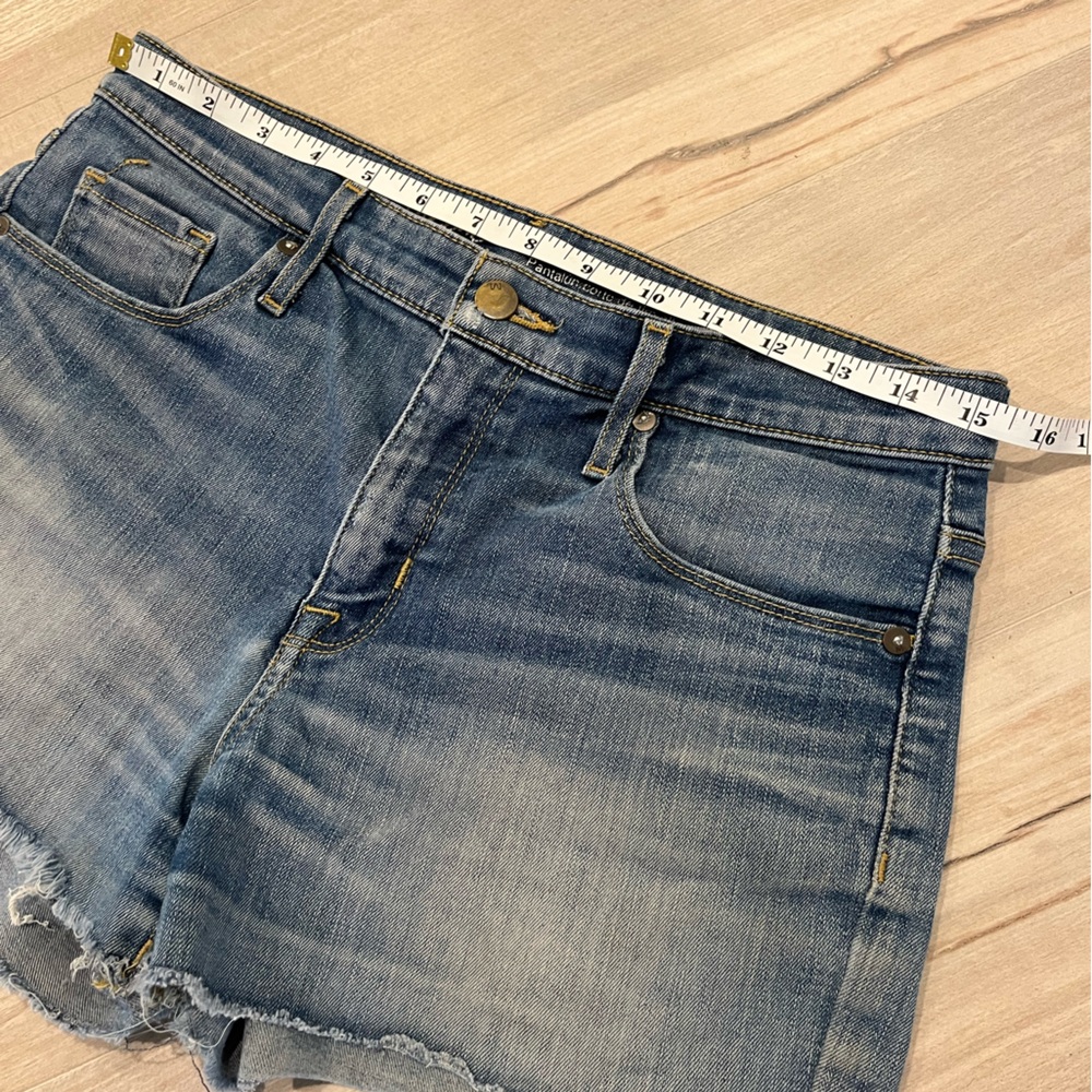 Mossimo High Rise Denim Jean Shorts Size 8 - Picture 5 of 8